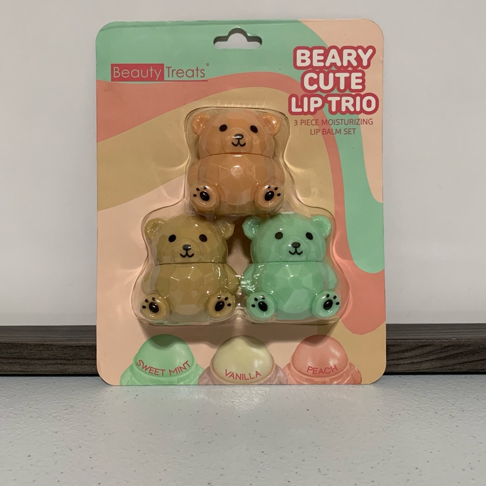 Beauty Treats Beary Cute Lip Trio-New